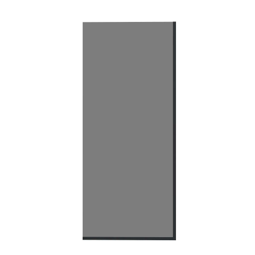 картинка Стеклянная перегородка, ширма на борт ванны Reflexion RX14050TBL-04 140х50см фиксированная, тонированное закаленное стекло 8мм, черный профиль от магазина Сантехстрой