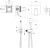 картинка Набор с гигиеническим душем (смеситель + гигиеническая лейка + шланг + шланговое подсоединение с держателем) AQUATEK ЛИРА, хром AQ1419CR от магазина Сантехстрой