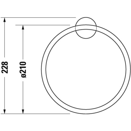 картинка Кольцо для полотенец Duravit Starck T 0099471000 от магазина Сантехстрой
