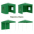 картинка Тент-шатер быстросборный Helex 4331 3x3х3м полиэстер зеленый от магазина Сантехстрой