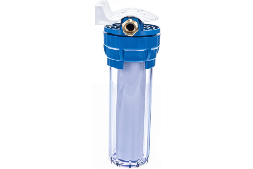 картинка Магистральный фильтр для воды со сменным картриджем Гейзер 1П прозрачный 3/4 32009 от магазина Сантехстрой
