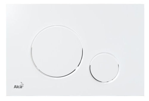 картинка Инсталляция Alcadrain AM101/1120-4:1 RU для унитаза с белой клавишей смыва M670 (AM101/1120-4:1 RU M670-0001) от магазина Сантехстрой