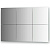 картинка Зеркальная плитка Evoform Refractive 25х25 с фацетом 10 мм от магазина Сантехстрой
