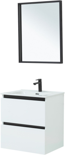 картинка Комплект мебели для ванной De Aqua Ариетта NEW 60 белый матовый от магазина Сантехстрой