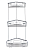 картинка Полка решетка Savol угловая тройная (S-002832-3) от магазина Сантехстрой