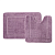 картинка Набор ковриков для ванной комнаты, 65х45 + 45х45, микрофибра, фиолетовый, IDDIS Promo (PSET01Mi13) от магазина Сантехстрой