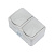 картинка Блок горизонтальный 2 розетки Mini OG IP54 с заземлением,  о/у,  серый KRANZ от магазина Сантехстрой