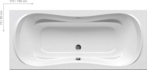 картинка Акриловая ванна Ravak Campanula II 180x80 CB21000000 от магазина Сантехстрой
