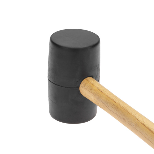 картинка Киянка резиновая KRANZ 680 г,  черная резина,  деревянная рукоятка от магазина Сантехстрой