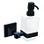 картинка Дозатор жидкого мыла AZARIO ALTRE стеклянный, черный матовый (AZ96012B) от магазина Сантехстрой