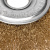 картинка Щетка дисковая для УШМ,  витая латунированная проволока,  125мм,  отв.  22,23мм KRANZ от магазина Сантехстрой