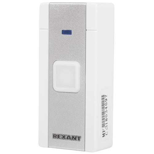 картинка Беспроводной дверной звонок в розетку с ночной подсветкой и индикацией 36 мелодий 80м (белый/серый) REXANT RX-7 от магазина Сантехстрой