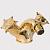 картинка daniel miss decora смеситель на биде, с донным клапаном, золото/декор никель