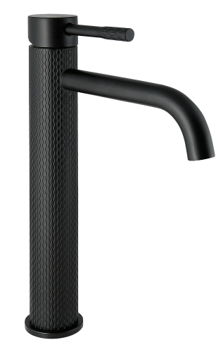 картинка Смеситель Славен для умывальника с высоким корпусом, черный (СЛ-ОД-Д14) от магазина Сантехстрой