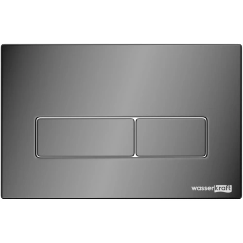 картинка Смывная клавиша WasserKRAFT черный глянец PB03 от магазина Сантехстрой