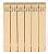 картинка Радиатор биметаллический RIFAR Monolit 500 х 6 секций Ду 3/4 подключение боковое (RAL 1013) БЕЖ (RM50063/41013) от магазина Сантехстрой