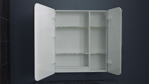 картинка Зеркало-шкаф с подсветкой ART&MAX, правый ART&MAX VERONA  AM-Ver-800-800-2D-R-DS-F от магазина Сантехстрой