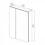 картинка Шкаф зеркальный Lemark UNIVERSAL 60х80см 2-х дверный, цвет корпуса: Белый глянец от магазина Сантехстрой