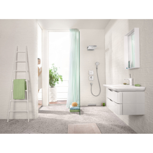 картинка Верхний душ HG Rainmaker Select 580 586x258мм, настенный, 3jet (Rain, Rainflow Waterfall, MonoRain), цвет: белый/хром от магазина Сантехстрой