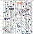 картинка Шторка для ванны Fixsen Design Space FX-2508 180х200 Белая с узорами от магазина Сантехстрой