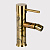 картинка daniel suvi decora смеситель для биде, с донным клапаном, античное золото/декор spiral серый