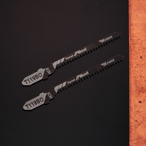 картинка Пилка для электролобзика по оргстеклу T119BO 76 мм 12 зубьев на дюйм 4-20 мм фигурный рез (2 шт. /уп. ) Kranz от магазина Сантехстрой