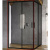 картинка Душевая дверь Ravak Blix Slim BLSRV2K-80 X1XM40300Z1 профиль Черный стекло Transparent от магазина Сантехстрой