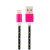 картинка USB-Lightning кабель для iPhone/nylon/black-blue-yellow/1m/REXANT от магазина Сантехстрой
