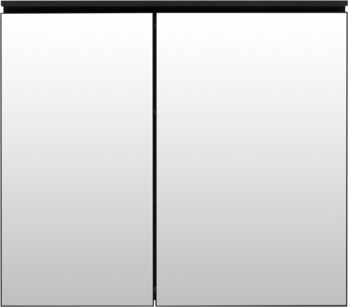 картинка Зеркальный шкаф De Aqua Алюминиум 90 черный от магазина Сантехстрой