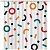 картинка Шторка для ванны Fixsen Design Candy FX-2512 180х200 Белая с разноцветными фигурами от магазина Сантехстрой