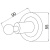 картинка Крючок Boheme Murano 10906-B-CR Хром Черный от магазина Сантехстрой