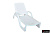 картинка Bica, Италия Шезлонг B:rattan NILO стопирующийся, белый от магазина Сантехстрой