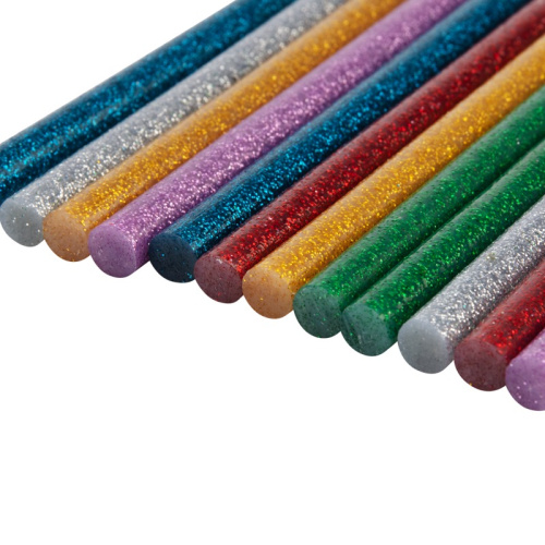 картинка Стержни клеевые Ø7мм,  100мм,  цветные с блестками (12 шт/уп),  блистер REXANT от магазина Сантехстрой