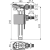 картинка Клапан заливной Alcaplast A160UNI 1/2",3/8" латунная резьба от магазина Сантехстрой