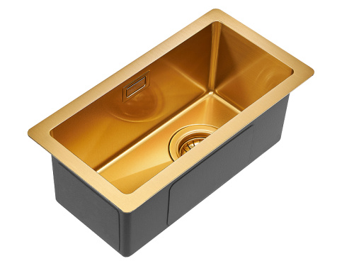картинка Кухонная мойка Paulmark Klein 23 PM202344-BG Брашированное золото от магазина Сантехстрой