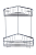 картинка Полка решетка Savol (S-002832-2) угловая, двойная от магазина Сантехстрой
