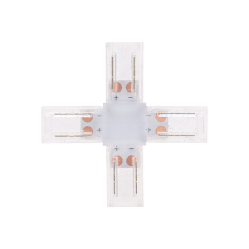 картинка Коннектор Х-образный для одноцветной светодиодной ленты СОВ 8мм REXANT от магазина Сантехстрой