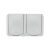 картинка Блок горизонтальный 2 розетки Mini OG IP54 с заземлением,  о/у,  серый KRANZ от магазина Сантехстрой