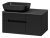 картинка Тумба под раковину Роял - 80 подвесная (черная) от магазина Сантехстрой