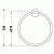 картинка Duravit Starck T Полотенцедержатель - кольцо, настенный цвет черный матовый от магазина Сантехстрой
