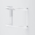 картинка A7456200 Sense L Полка двухуровневая угловая стеклянная, алюминий от магазина Сантехстрой