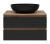 картинка Тумба под раковину Dakota 70 подвесная (черная) от магазина Сантехстрой
