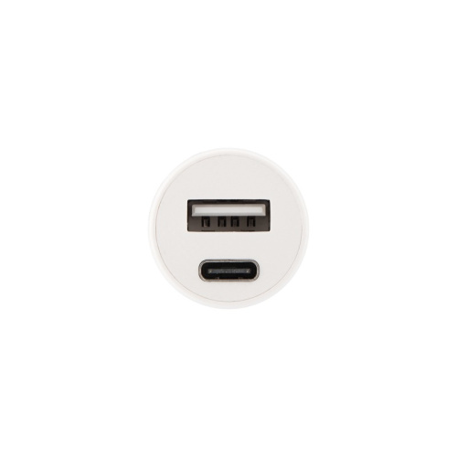 картинка Автозарядка в прикуриватель REXANT АЗУ USB-A+USB-C,  2.4 A белая от магазина Сантехстрой