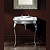 картинка Devon Westminster Раковина полувстраиваемая (69,5х50см) с 3 отверстиями, для консолей и баз, цвет: белый (Со склада продаем с консолью!) от магазина Сантехстрой