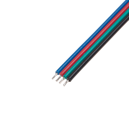 картинка Коннектор с проводами для подключения к контроллеру светодиодной ленты RGB COB 10мм REXANT от магазина Сантехстрой