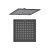 картинка Верхний душ AQUATEK, квадратный, 250*250*7 мм, матовый черный AQ2076MB от магазина Сантехстрой