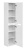 картинка 1A254603OL010 Шкаф-колонна Оливия Белый матовый от магазина Сантехстрой