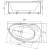картинка Акриловая ванна Aquatek Бетта 160x97 L BET160-0000169 без панелей, каркаса и слив-перелива от магазина Сантехстрой
