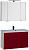 картинка Набор мебели Латина 100 бел.фасад бордо рак.-стол. Орлеан (181089) от магазина Сантехстрой