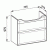 картинка Тумба под раковину Laufen New Classic подвесная , 780х320х670 мм, 2 ящика, цвет белый глянцевый (для раковины 813855) от магазина Сантехстрой